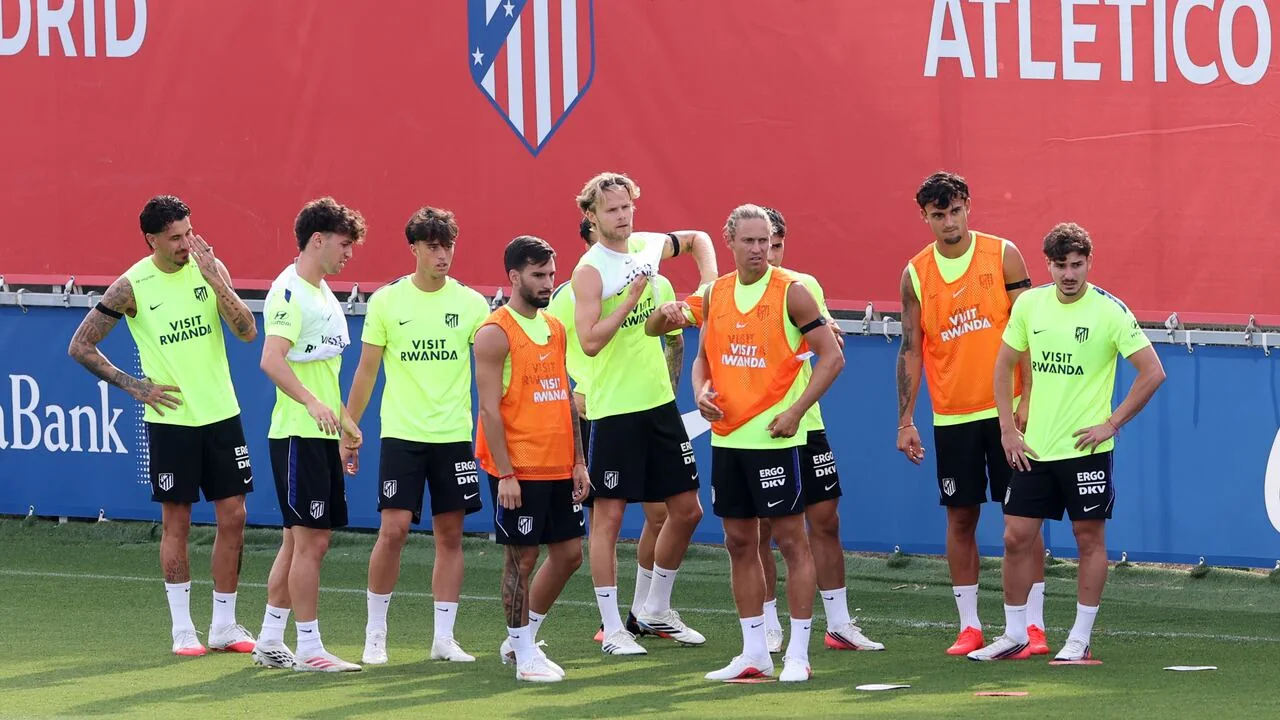 La Liga players and supporters at the start of a match